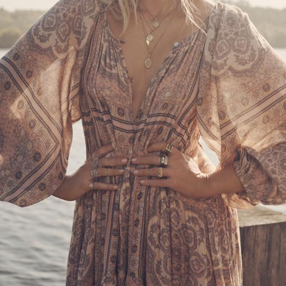 ♡spell rumour print elle gown♡ - Picture 2 of 3